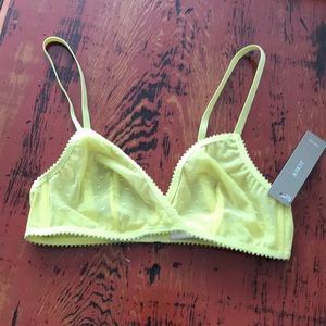 Yellow Jcrew Bralette
